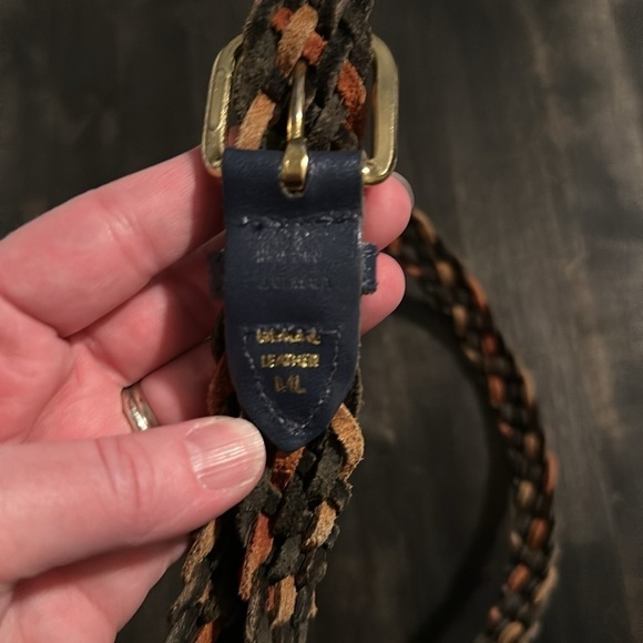 Vintage Leather Braided Belt Size ML - Picture 4 of 7